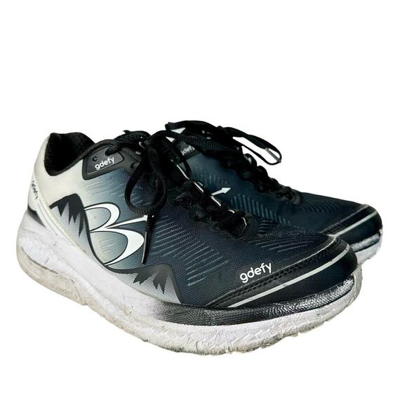 Gravity Defyer GDefy Black Sneakers Mighty Walk Orthopedic Athletic Shoes 10 - Picture 1 of 12